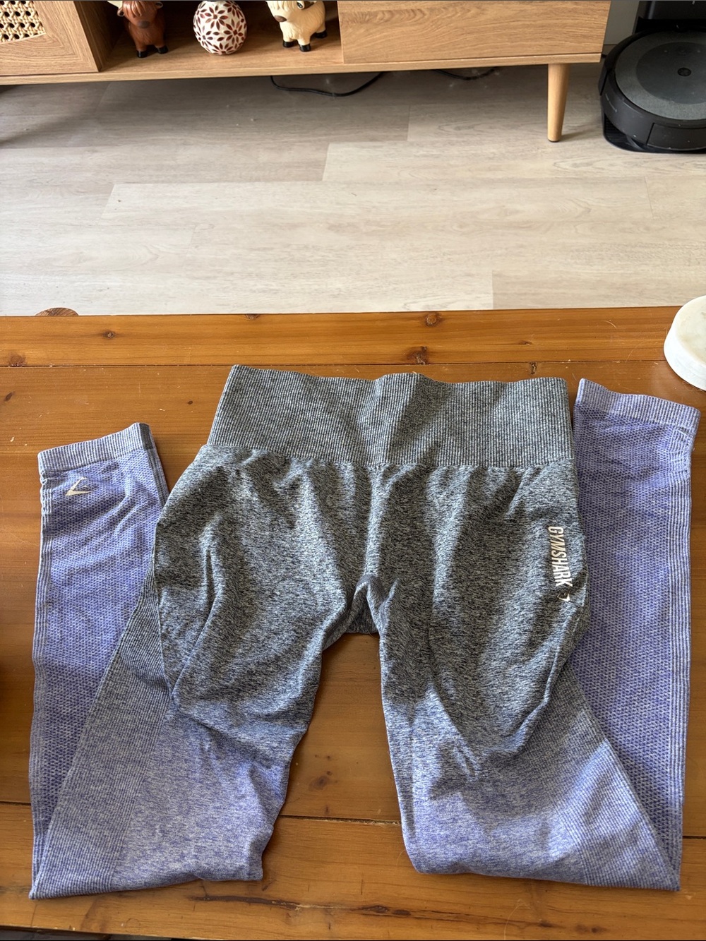 Gymshark Women’s Ombre High-Waist Leggings in Gray and Purple